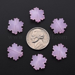 模造ゼリーアクリルビーズ  多面カット  スノーフレーク  パールピンク  15x14x6mm  穴：1.6mm  約970個/500g&nbsp;MACR-S373-92-E10