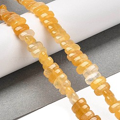 天然石トパーズ翡翠ビーズ連売り  長方形  9x4x4.5mm  穴：1mm  約93個/連  15.28インチ（38.8cm）&nbsp;G-Q167-B13-01