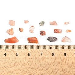天然石カーネリアンビーズ  穴なし/ドリルなし  チップ  染め＆加熱  2~8x2~4mm  50グラム  約850個/セット&nbsp;G-FS0001-11