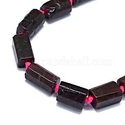 天然石ガーネットビーズ連売り  ナゲット  6~12x6~7mm  穴：0.8mm  約26~35個/連  15.55''~16.14''（39.5~41センチメートル）&nbsp;G-O170-133