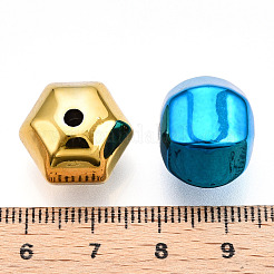 UVメッキ不透明アクリルビーズ  提灯の形  ミックスカラー  14x17x17mm  穴：2.5mm&nbsp;X-PACR-T017-03