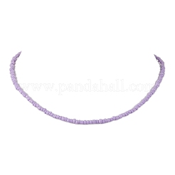 8 個 8 色のガラスシードビーズネックレスセット  積み重ね可能なネックレス  ミックスカラー  16.06インチ（40.8cm）  1pc /カラー&nbsp;NJEW-JN04636