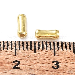 925スターリングシルバービーズ  竹の関節形状  18KGP本金メッキ  6x2.5mm  穴：1.4mm&nbsp;STER-E069-06G