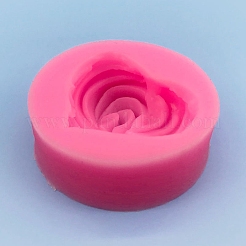 ハートクッキー DIY 食品グレードシリコンフォンダン型  チョコレート菓子作り用  ショッキングピンク  44x43x15mm  内径：34x29mm&nbsp;PW-WG98490-01