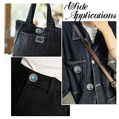 14 スタイル フラット ラウンド アロイ コイン スクリューバック リベット  プラスチック製イミテーションターコイズ  洋服バッグシューズレザークラフト  アンティークシルバー  ミックスカラー  14.5~21.5x14~21x24~30x7.5~14mm&nbsp;FIND-CJ0004-58
