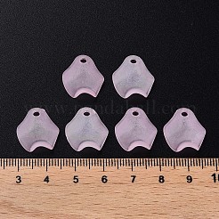 透明なアクリルビーズ  艶消し  花びら  パールピンク  15x14.5x5mm  穴：2mm  約1700個/500g&nbsp;MACR-S373-106-D05