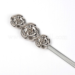 カーテンタイバック  合金ばね設計  ほとんどのカーテンに適しています  使いやすい  花  プラチナ  450x9x3mm  2個/セット&nbsp;CF-TAC0002-10A