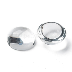 透明な半円形のガラスカボション  透明  30~31x14~15mm&nbsp;LS-X-GGLA-R027-30mm