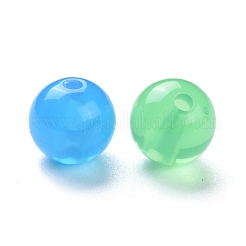 ジェイド風アクリルビーズ  ラウンド  ミックスカラー  10mm  穴：2mm  約833個/500g&nbsp;SACR-S188-10mm-M