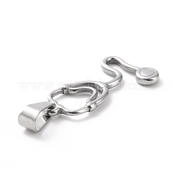 変色しない304ステンレススチールペンダント  エコーメーター  ステンレス鋼色  26x13x2mm  穴：3.5x7mm&nbsp;STAS-G261-03P