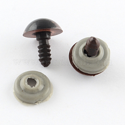 クラフト用品プラスチックぬいぐるみや人形の目パーツ  安全の目  ココナッツブラウン  22mm&nbsp;X-DIY-R039-22mm