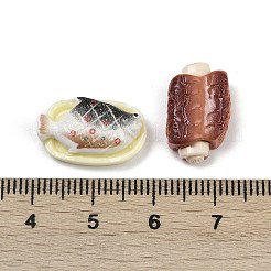 オペーク樹脂カボション  模造食品  混合図形  10.5~14.5x8.5~15x5~7.5mm&nbsp;RESI-K043-08