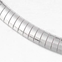 変色しない304ステンレススチールネックレス  カニカン付き  ステンレス鋼色  13.8cm（5-7/16インチ）&nbsp;NJEW-D274-03P