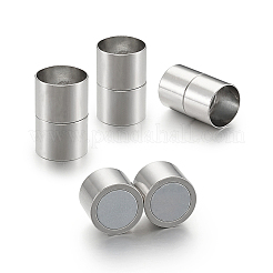 真鍮製マグネットクラスプ  コラム  プラチナ  21~22x13mm  穴：12mm  5セット /バッグ&nbsp;KK-TAC0002-01A