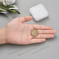 鉄アジャスターチェーン  カーブチェーン  ニッケルフリー  銀  70mm  1連売り/箱&nbsp;IFIN-YW0001-09S-NF