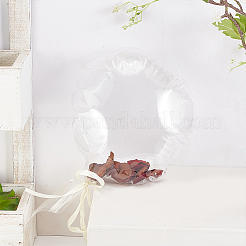 丸い透明なTPUバルーン  クリスマスの結婚式のパーティーの装飾用  透明  340x197x0.1mm&nbsp;AJEW-WH0314-398D