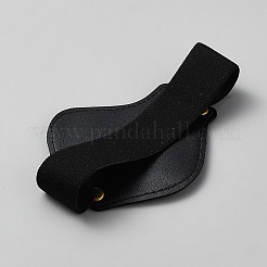 PUレザーシューズカバー  ブラック  80x135x3mm&nbsp;AJEW-WH20816-120A