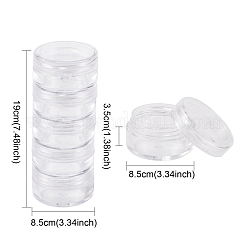 プラスチックビーズ収納ケース  19センチの長さ  幅8.5cm  高さ3.5センチ  容量：5ml（0.17液量オンス）&nbsp;C025Y