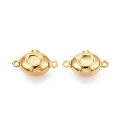 真鍮製ボックスクラスプ  オーバル  1連  1穴  2KGP本金メッキ  18mm  穴：17.5x10x6mm&nbsp;KK-Q074-12G