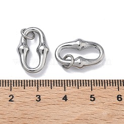 304ステンレスペンダント  オーバルチャーム  ステンレス鋼色  18.5x12x4mm  丸カン：6x1ミリ  内径：3mm&nbsp;STAS-C170-01P