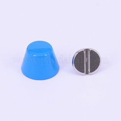 合金キャビネットと引き出しノブ  アクセサリー箱のノブ  ブルー  9.5x6.5mm&nbsp;PALLOY-WH0071-06D