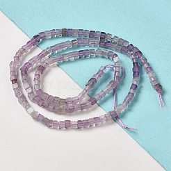 天然石アメジストビーズ連売り  キューブ  2~2.5x2.5~3.5x2.5~3mm  穴：0.4mm  約157~165個/連  14.96~15.75''（38~40センチメートル）&nbsp;G-B064-A01