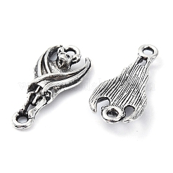 チベット風合金チャーム  ハロウィン用  鉛フリー＆カドミウムフリー  バット  20x9x3mm  穴：1.4mm  1334個/ 1000g&nbsp;TIBE-H142-22AS-03