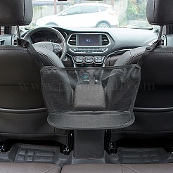 ユニバーサルな自動車用カーシート収納メッシュオーガナイザー（フックポーチホルダー付き）トランクとカーシートオーガナイザー  ブラック  39.3x27cm&nbsp;ST-GF0001-01