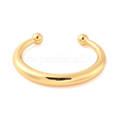 304ステンレススチール製カフバングル  女性用オープンバングル  ゴールドカラー  内径：2-1/2インチ（6.2cm）  9~10 mm幅&nbsp;BJEW-S161-08G-1