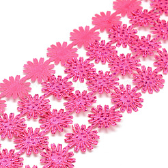 光沢のある粉末ポリエステルリボン  花  濃いピンク  5/8インチ（17mm）  約2ヤード/ロール（1.8288メートル/ロール）&nbsp;X-SRIB-S048-04C