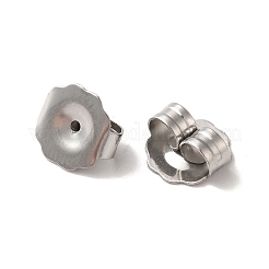 変色しない304ステンレススチール製摩擦イヤーナット  ステンレス鋼色  9.5x10x4.5mm  穴：1mm&nbsp;STAS-E192-14P