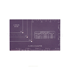 201個のステンレス製クロスステッチツール  片面印刷  紫色のメディア  90x146.1x2mm  穴：3mm&nbsp;TOOL-WH0181-003P