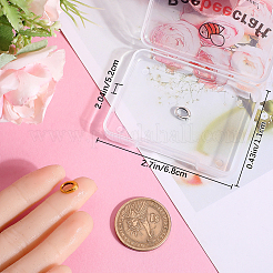 スターリングシルバーのスプリングゲートリング2個、925個  オーバル  ミックスカラー  9x6x2mm  内径：5x4mm  1個/色について  2色&nbsp;STER-BBC0006-41A