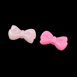 プラスチックビーズ  模造ゼリー  蝶結び  ミックスカラー  18x10x5mm  穴：1.8mm  約909個/500g&nbsp;KY-F023-05