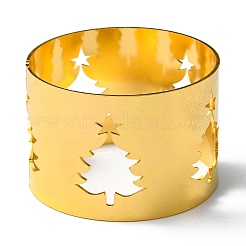 クリスマス用鉄＆合金ナプキンリング  ナプキンホルダー装飾  レストランデイリーアクセシロエス  ゴールドカラー  クリスマスツリー  30.4mm  内径：42.3mm&nbsp;XMAS-K001-01A