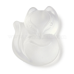 ガラスチャーム  キツネのチャーム  ミックスカラー  34.5x27x12mm  穴：0.8mm&nbsp;GLAA-G121-02