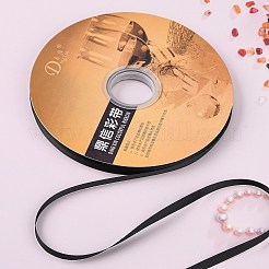 サテンリボン  シングルフェイスサテンリボン  パーティーの飾りのための素晴らしい  ブラック  1/4インチ（6mm）  100ヤード/ロール（91.44メートル/ロール）&nbsp;SRIB-RD6mmY-030