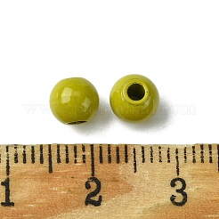 スプレー塗装された202個のステンレススチールビーズ  ラウンド  ミックスカラー  6x5mm  穴：2mm&nbsp;STAS-Q321-A-01