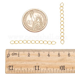 鉄はツイストチェーンで終わる  ゴールドカラー  45~55x3.5mm  リンク：5x3.5x0.8mm&nbsp;CH-R001-G-5cm