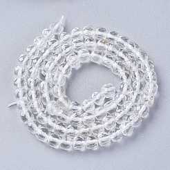 天然トパーズクリスタルビーズ連売り  多面カット  キューブ  4~4.5x4.5~5x4.5~5mm  穴：0.7mm  約86個/連  15.16インチ（38.5cm）&nbsp;G-E560-A26