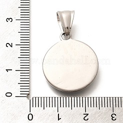 304ステンレスペンダント  コンパスチャーム  アンティークシルバー  24.5x20.5x3.5mm  穴：8.5x5mm&nbsp;STAS-Z110-15AS