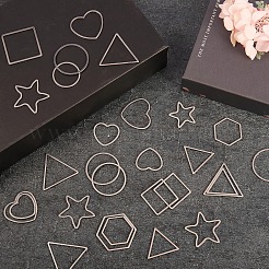 ダングルピアスDIYメイキングキット  304および201ステンレス鋼リンクリングを含む  シリコン製ピアスキャッチ  アイアン製丸カン  真鍮のピアスフック  ステンレス鋼色  好みのリング：48個/セット&nbsp;DIY-SZ0005-83