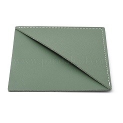 Puイミテーションレザーブックマーク  ページ コーナー マーカー  菱形  ダークシーグリーン  131x132x3mm&nbsp;OFST-WH0002-34B-04