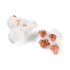 不透明樹脂デコデンカボション  ポップコーン  ホワイト  15~28x18~21x11~13mm&nbsp;RESI-M050-05B