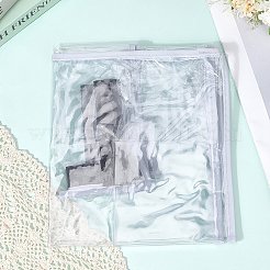 透明PVC荷物カバー  透明な旅行用スーツケースプロテクター  20インチのスーツケース用  銀  385x237x450mm&nbsp;AJEW-WH20080-52H