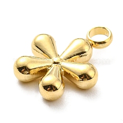 304ステンレスペンダント  花のチャーム  14KGP本金メッキ  15.5x12x3.5mm  穴：2.5mm&nbsp;STAS-B044-06G