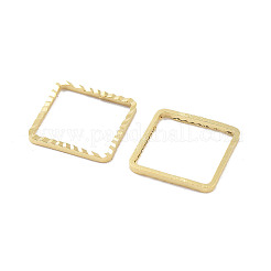 真鍮ビーズフレーム  カドミウムフリー＆鉛フリー  正方形  24KGP本金メッキ  10x10x1mm&nbsp;KK-M288-01G-C