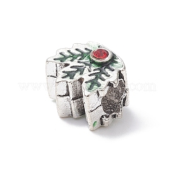 合金ラインストーンのヨーロッパのビーズ  大穴ビーズ  クリスマステーマ  ライトシャム  11x12x10mm  穴：5mm&nbsp;MPDL-Q213-21AS
