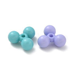 不透明なアクリルビーズ  花  ミックスカラー  13x14x6mm  穴：1.8mm  約1000個/500g&nbsp;PACR-Q008-27