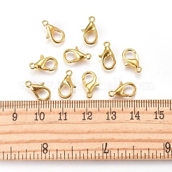 亜鉛合金カニカン  オウムトリガークラスプ  ミックスカラー  ミックスカラー  12x6mm  穴：1.2mm&nbsp;E102-M